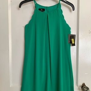 Green Scalloped Dress